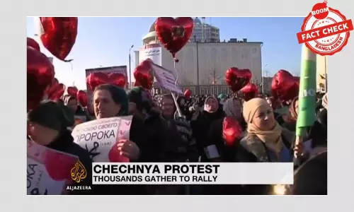 ৫ বছর আগে চেচনিয়ায় বিক্ষোভের ভিডিও নতুন করে ভাইরাল