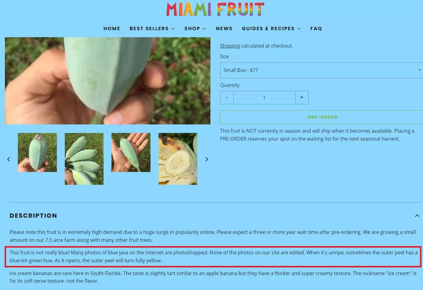 মিয়ামি ফ্রুটের ওয়েব পেজটি দেখুন এখানে।