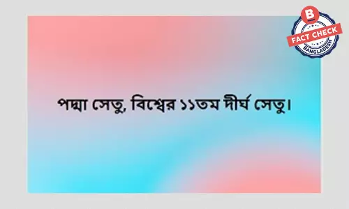 পদ্মা সেতু বিশ্বের ১১তম দীর্ঘ সেতু নয়