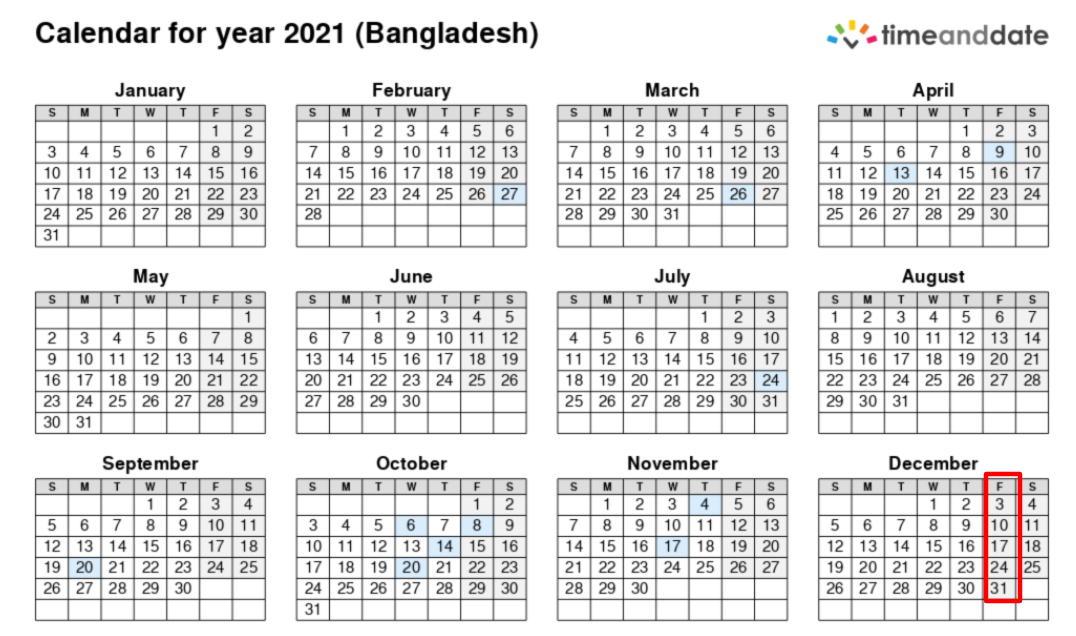 ২০২১ সালের ডিসেম্বর মাসের ক্যালেন্ডার ২০২১ সালের ডিসেম্বর মাসের ক্যালেন্ডার