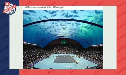 নকশার ছবিকে স্টেডিয়ামের বাস্তব ছবি বলে প্রচার নকশার ছবিকে স্টেডিয়ামের বাস্তব ছবি বলে প্রচার