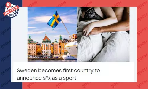সুইডেনে যৌনতাকে খেলা হিসেবে স্বীকৃতি ও প্রতিযোগিতা আয়োজনের দাবিটি ভুয়া সুইডেনে যৌনতাকে খেলা হিসেবে স্বীকৃতি ও প্রতিযোগিতা আয়োজনের দাবিটি ভুয়া