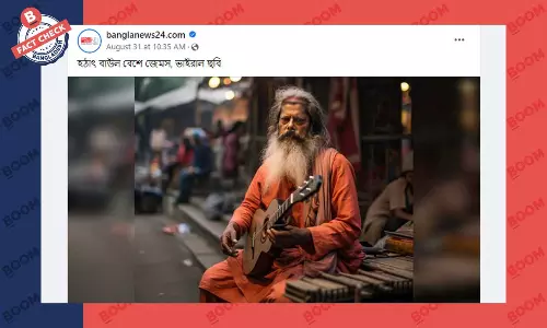 কণ্ঠশিল্পী জেমসের ভাইরাল ছবিটি এআই জেনারেটেড