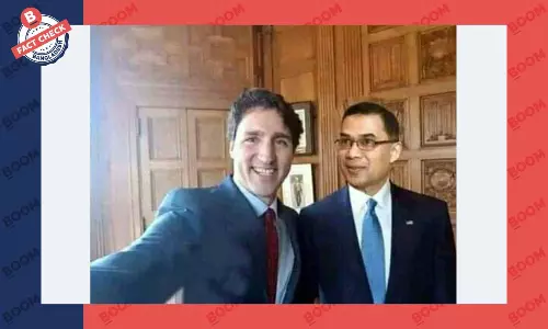 জাস্টিন ট্রুডোর তোলা এই সেলফিটি এডিটেড