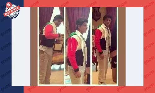 শাহরুখ খান ফিলিস্তিনের পতাকার রংয়ের জ্যাকেট পরেননি শাহরুখ খান ফিলিস্তিনের পতাকার রংয়ের জ্যাকেট পরেননি