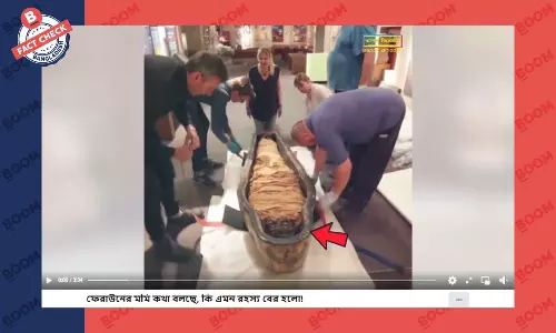 ফেরাউনের মমি কথা বলেছে তথ্যটি সঠিক নয়